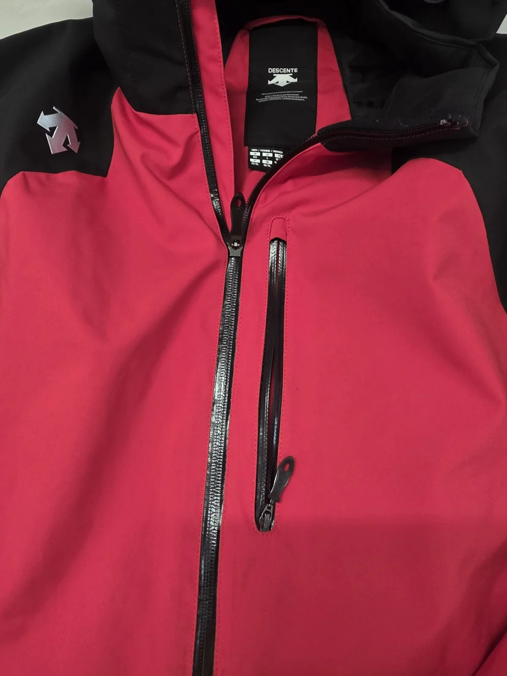 Decente Ski Jacket Thinsulate Red And Black Men's Size Large